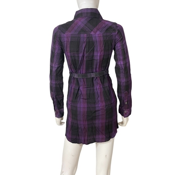 O'Neill Purple Button Down Shirt Dress - Picture 4 of 5